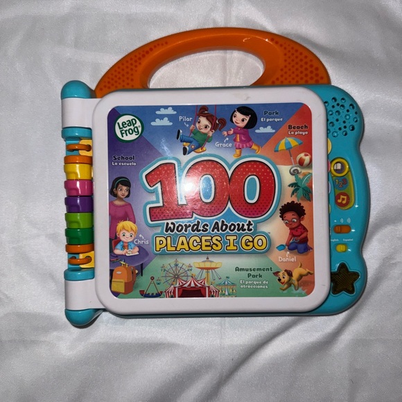 LeapFrog 100 Words Learning Book - Blue and Green - Picture 2 of 4